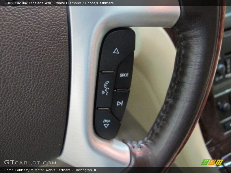 White Diamond / Cocoa/Cashmere 2009 Cadillac Escalade AWD