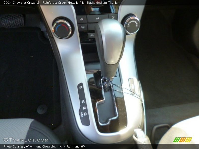 Rainforest Green Metallic / Jet Black/Medium Titanium 2014 Chevrolet Cruze LS