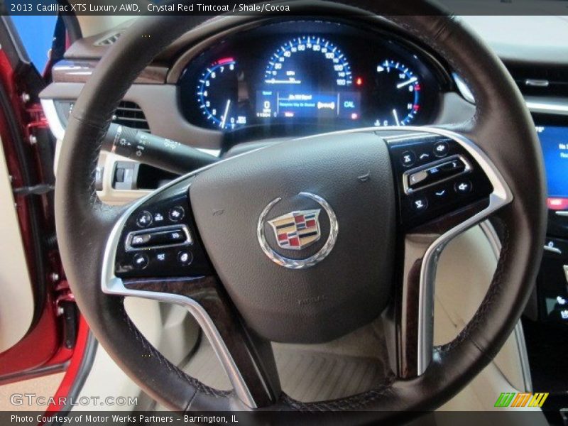 Crystal Red Tintcoat / Shale/Cocoa 2013 Cadillac XTS Luxury AWD