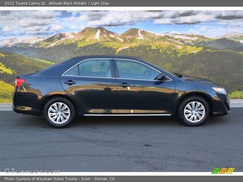 Attitude Black Metallic / Light Gray 2012 Toyota Camry LE