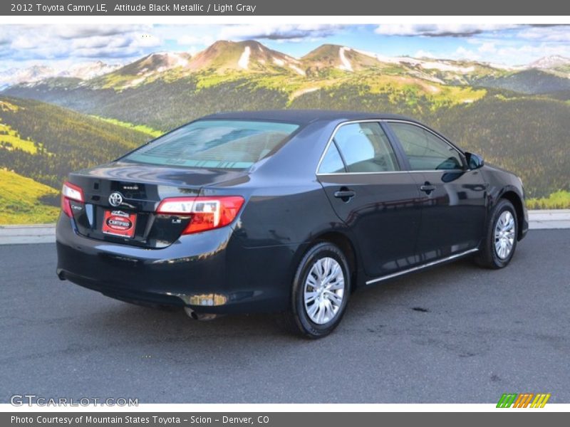 Attitude Black Metallic / Light Gray 2012 Toyota Camry LE