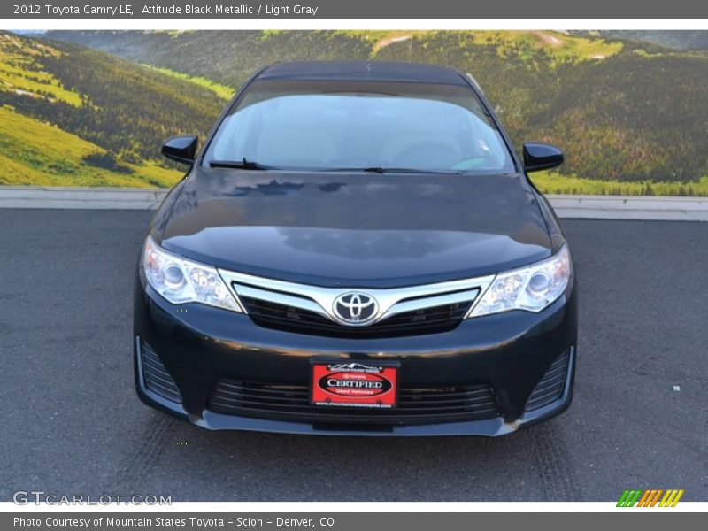 Attitude Black Metallic / Light Gray 2012 Toyota Camry LE