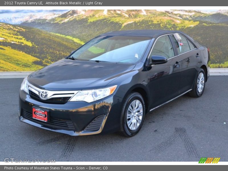 Attitude Black Metallic / Light Gray 2012 Toyota Camry LE
