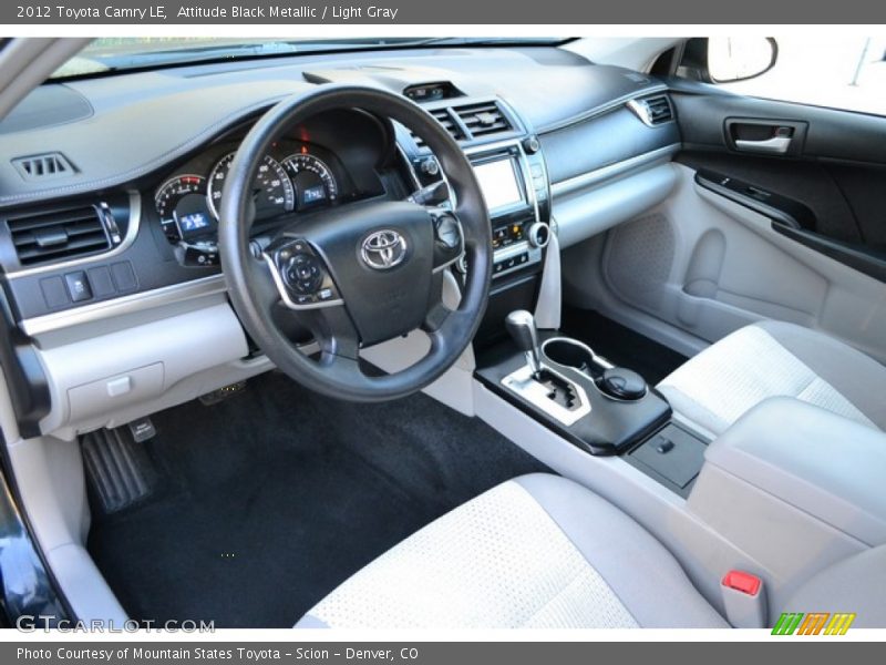 Attitude Black Metallic / Light Gray 2012 Toyota Camry LE