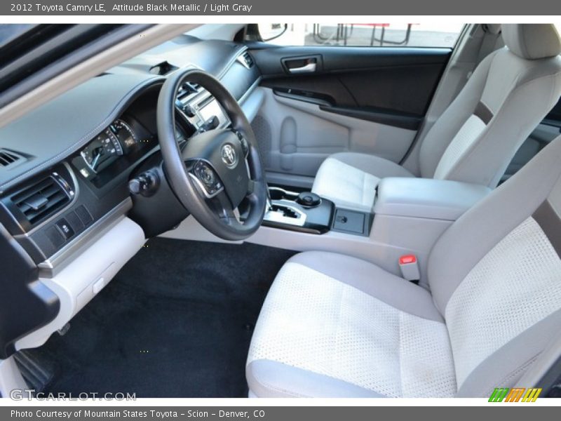 Attitude Black Metallic / Light Gray 2012 Toyota Camry LE