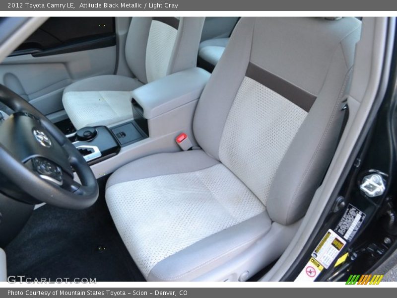 Attitude Black Metallic / Light Gray 2012 Toyota Camry LE