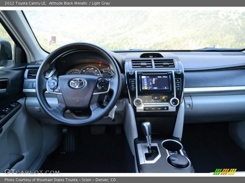 Attitude Black Metallic / Light Gray 2012 Toyota Camry LE