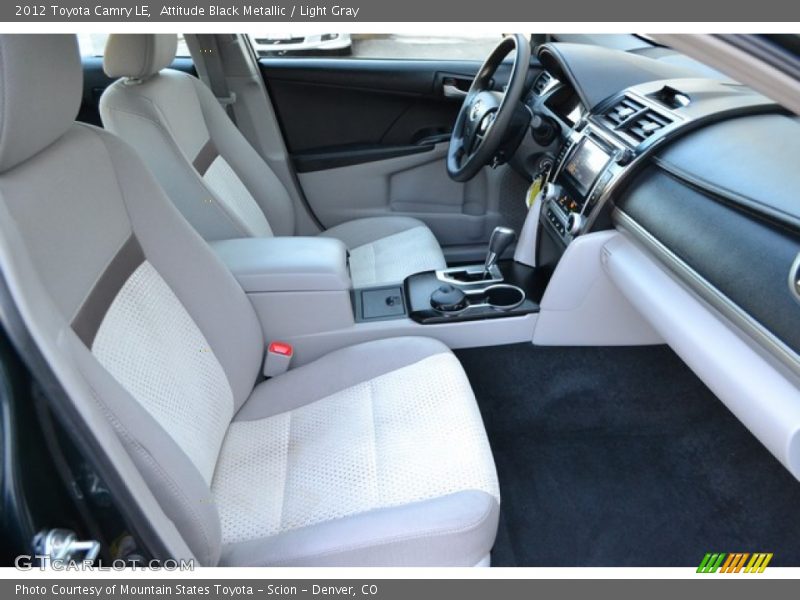 Attitude Black Metallic / Light Gray 2012 Toyota Camry LE