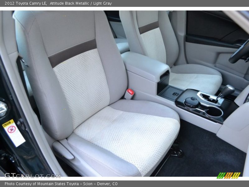 Attitude Black Metallic / Light Gray 2012 Toyota Camry LE