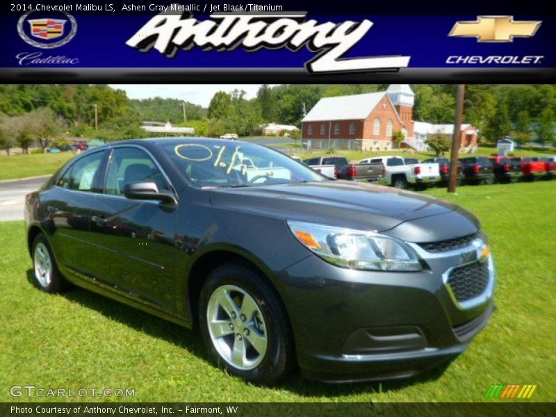 Ashen Gray Metallic / Jet Black/Titanium 2014 Chevrolet Malibu LS