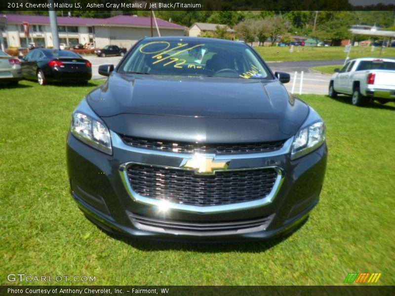 Ashen Gray Metallic / Jet Black/Titanium 2014 Chevrolet Malibu LS