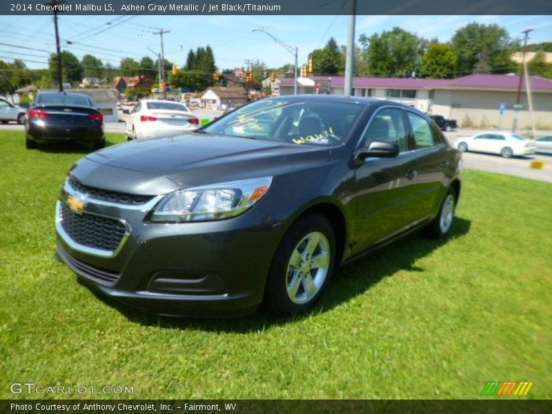 Ashen Gray Metallic / Jet Black/Titanium 2014 Chevrolet Malibu LS