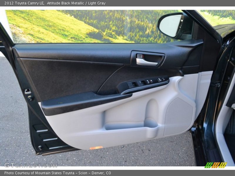 Attitude Black Metallic / Light Gray 2012 Toyota Camry LE