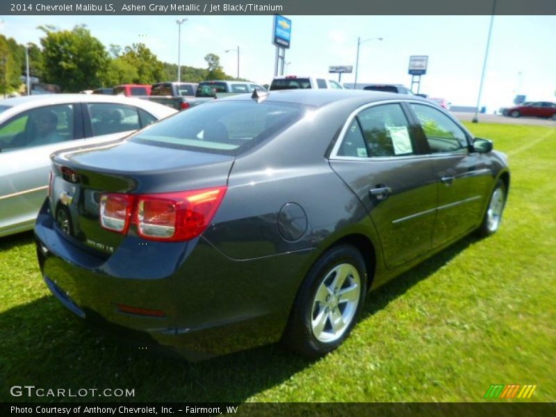 Ashen Gray Metallic / Jet Black/Titanium 2014 Chevrolet Malibu LS