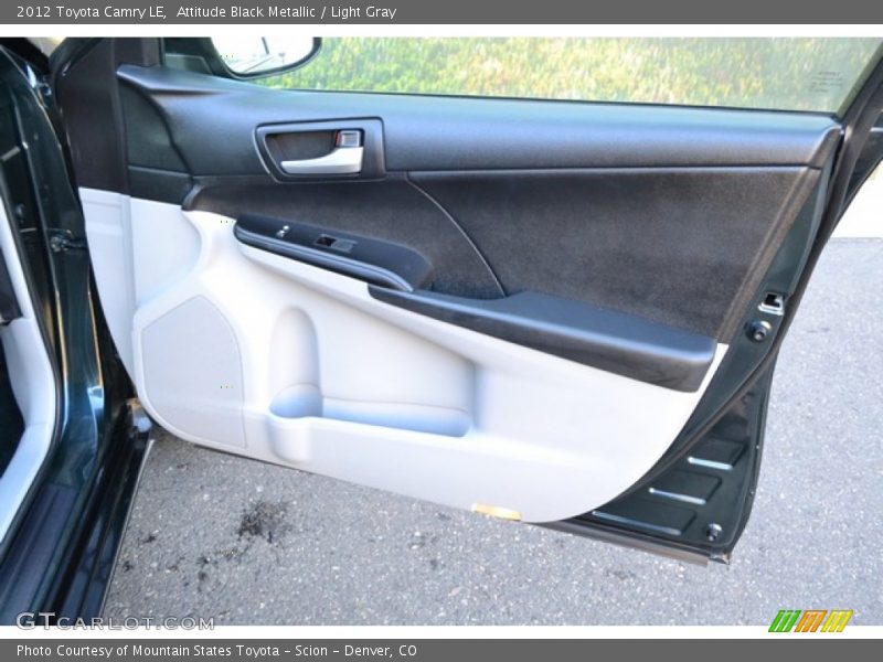 Attitude Black Metallic / Light Gray 2012 Toyota Camry LE