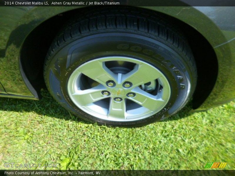 Ashen Gray Metallic / Jet Black/Titanium 2014 Chevrolet Malibu LS