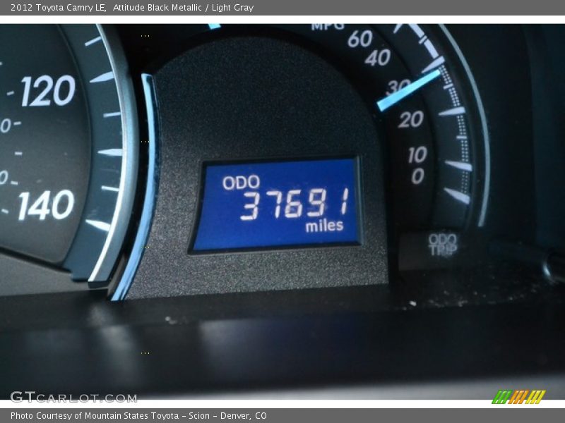 Attitude Black Metallic / Light Gray 2012 Toyota Camry LE