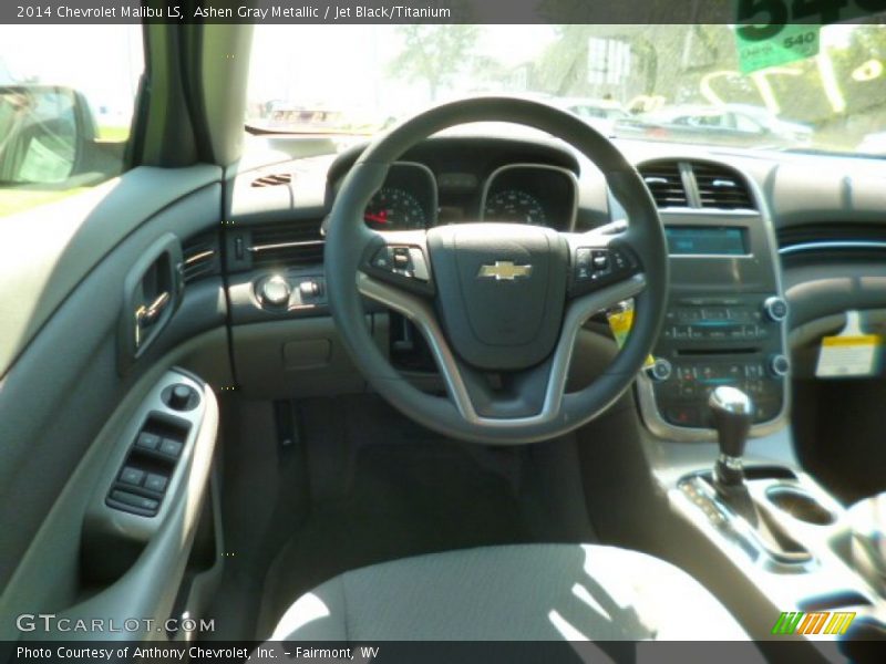 Ashen Gray Metallic / Jet Black/Titanium 2014 Chevrolet Malibu LS