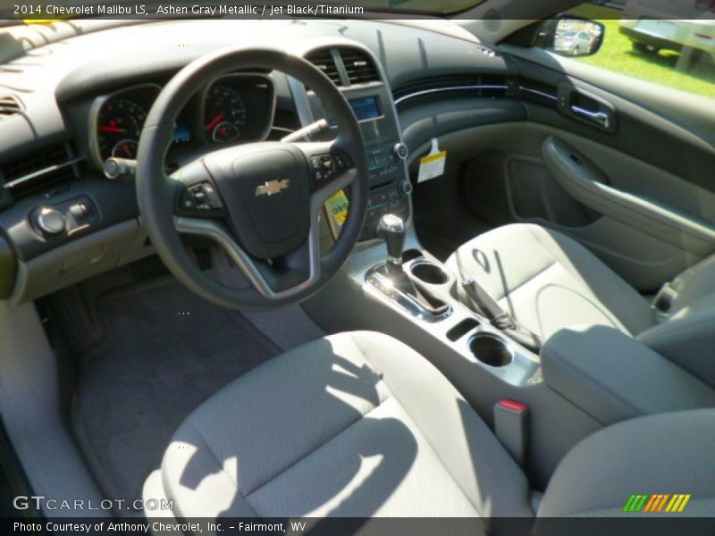 Ashen Gray Metallic / Jet Black/Titanium 2014 Chevrolet Malibu LS