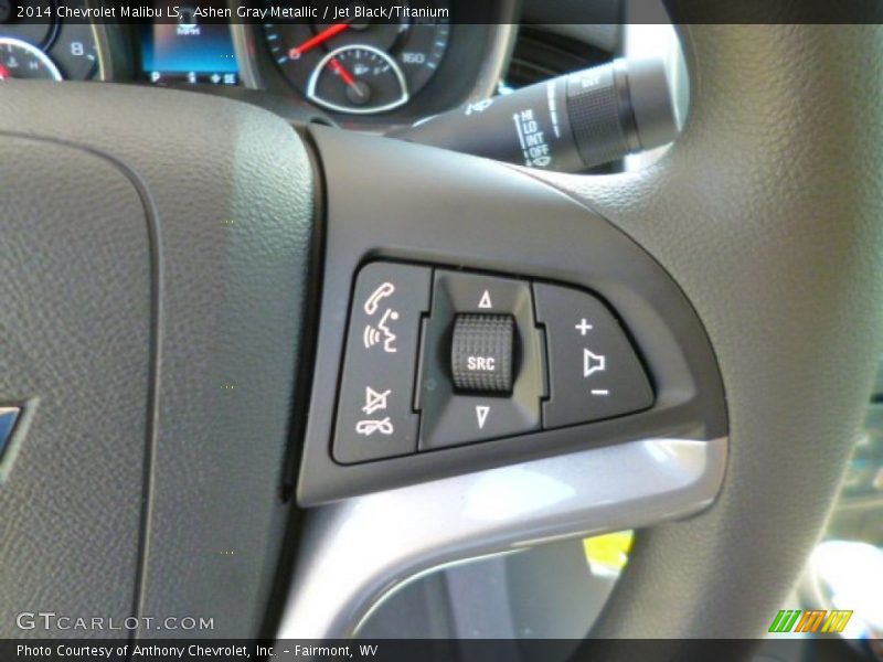 Ashen Gray Metallic / Jet Black/Titanium 2014 Chevrolet Malibu LS
