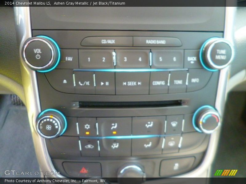 Ashen Gray Metallic / Jet Black/Titanium 2014 Chevrolet Malibu LS