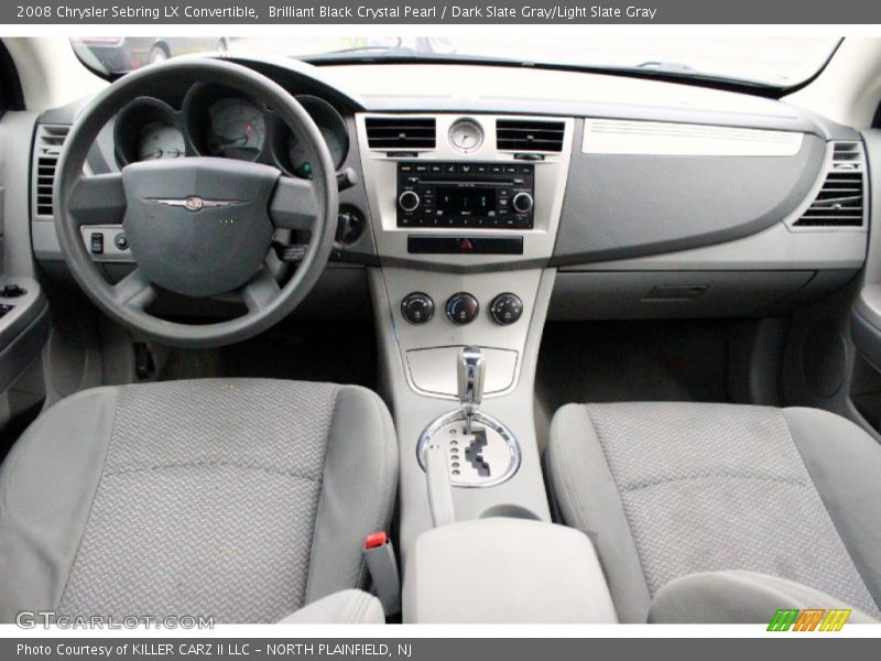 Brilliant Black Crystal Pearl / Dark Slate Gray/Light Slate Gray 2008 Chrysler Sebring LX Convertible