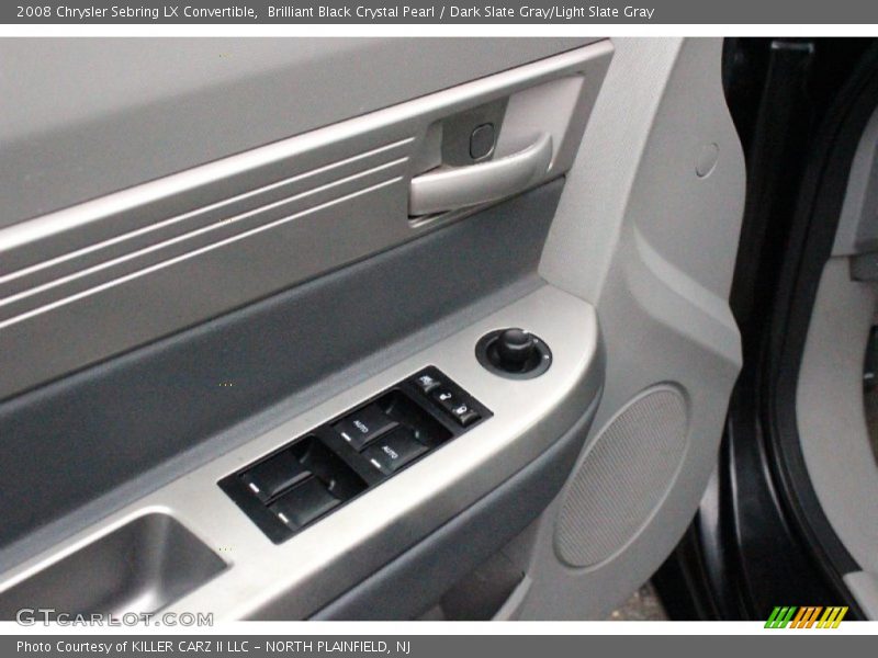 Brilliant Black Crystal Pearl / Dark Slate Gray/Light Slate Gray 2008 Chrysler Sebring LX Convertible