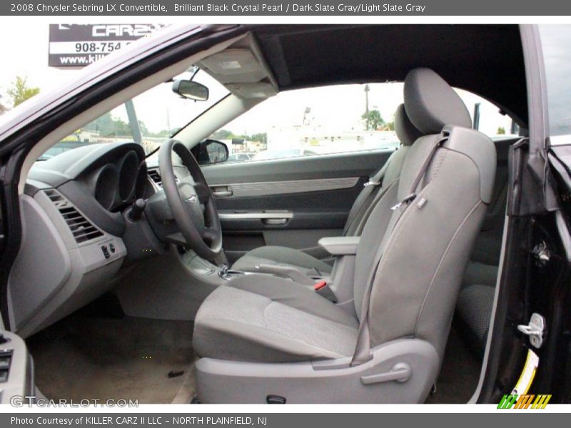 Brilliant Black Crystal Pearl / Dark Slate Gray/Light Slate Gray 2008 Chrysler Sebring LX Convertible