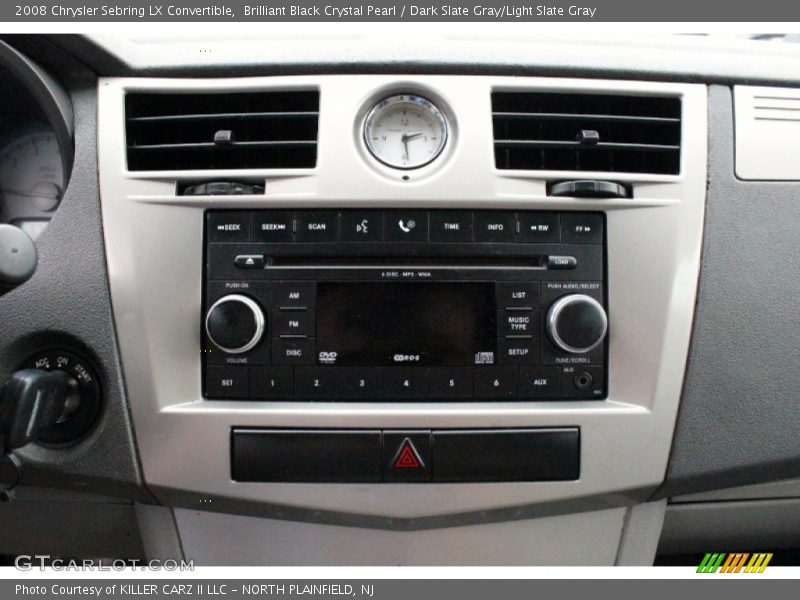 Brilliant Black Crystal Pearl / Dark Slate Gray/Light Slate Gray 2008 Chrysler Sebring LX Convertible
