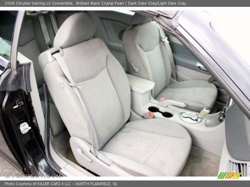 Brilliant Black Crystal Pearl / Dark Slate Gray/Light Slate Gray 2008 Chrysler Sebring LX Convertible