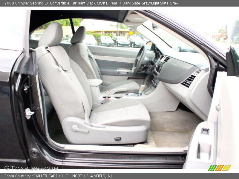 Brilliant Black Crystal Pearl / Dark Slate Gray/Light Slate Gray 2008 Chrysler Sebring LX Convertible
