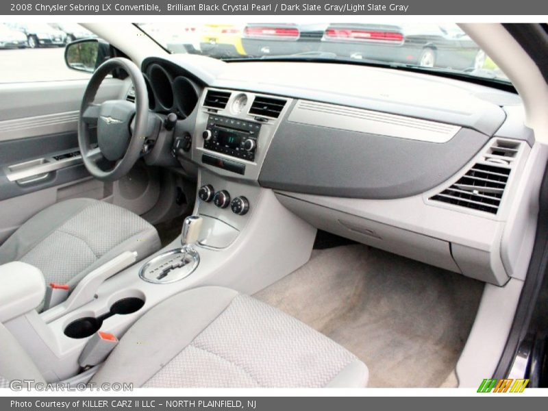 Brilliant Black Crystal Pearl / Dark Slate Gray/Light Slate Gray 2008 Chrysler Sebring LX Convertible