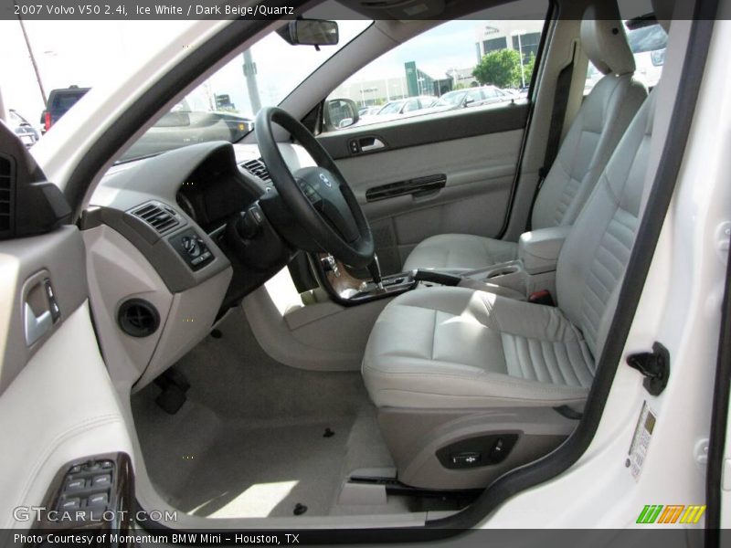 Ice White / Dark Beige/Quartz 2007 Volvo V50 2.4i