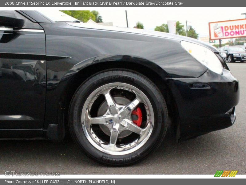 Brilliant Black Crystal Pearl / Dark Slate Gray/Light Slate Gray 2008 Chrysler Sebring LX Convertible
