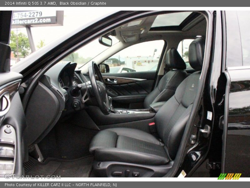 Black Obsidian / Graphite 2014 Infiniti Q 50S 3.7 AWD