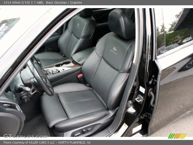 Front Seat of 2014 Q 50S 3.7 AWD