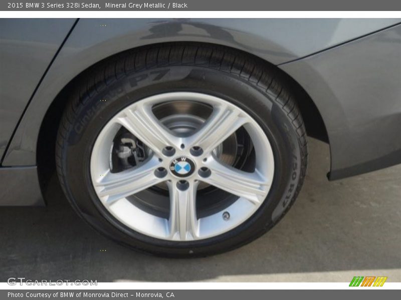 Mineral Grey Metallic / Black 2015 BMW 3 Series 328i Sedan