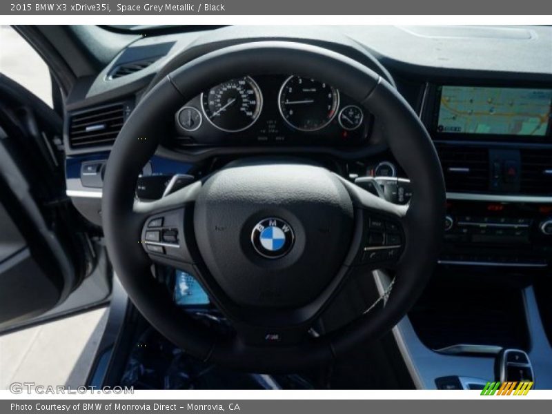 Space Grey Metallic / Black 2015 BMW X3 xDrive35i