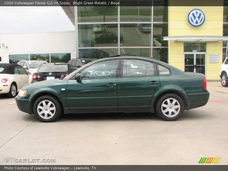 Bright Green Metallic / Beige 2000 Volkswagen Passat GLS V6 Sedan