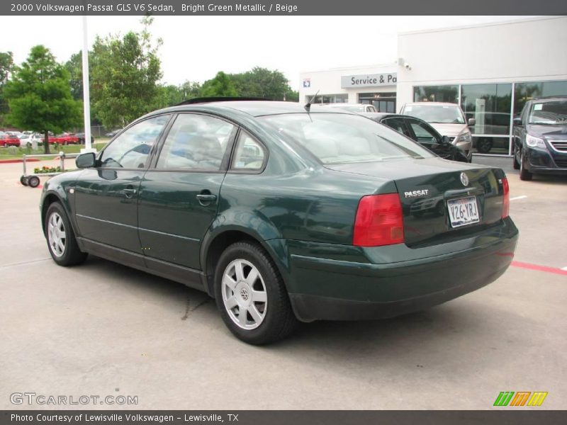 Bright Green Metallic / Beige 2000 Volkswagen Passat GLS V6 Sedan