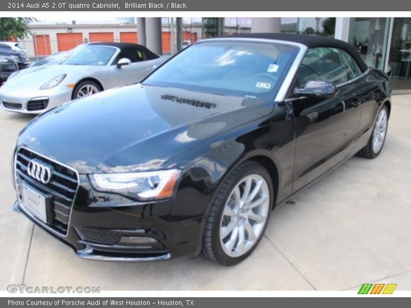 Brilliant Black / Black 2014 Audi A5 2.0T quattro Cabriolet