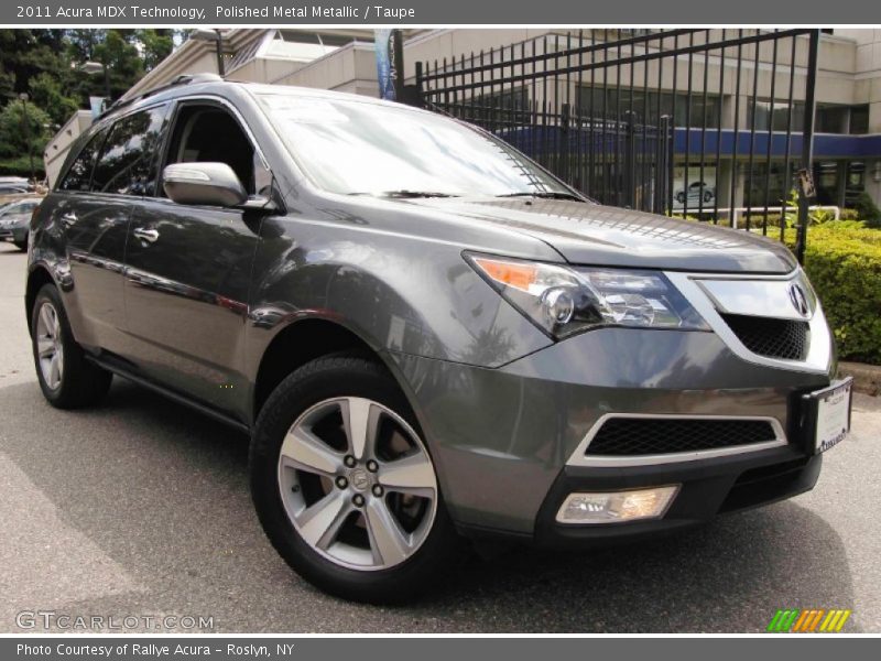 Polished Metal Metallic / Taupe 2011 Acura MDX Technology