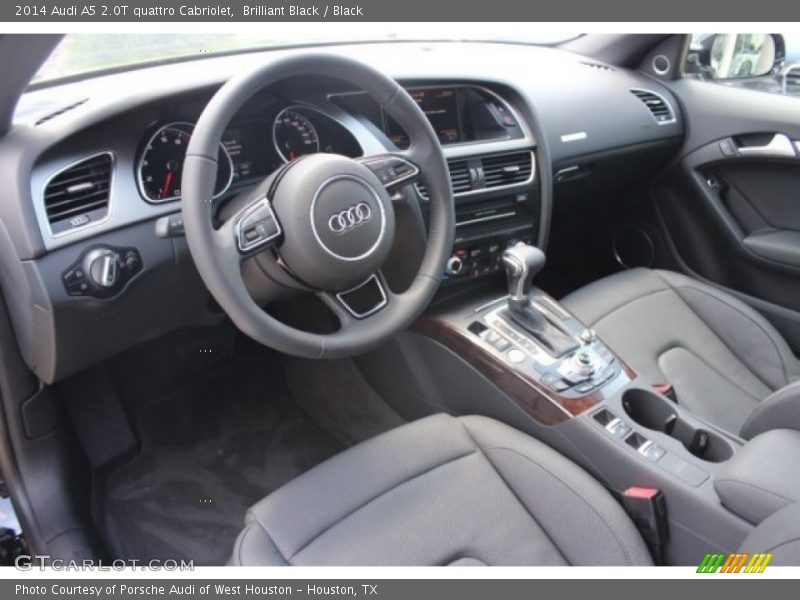 Brilliant Black / Black 2014 Audi A5 2.0T quattro Cabriolet