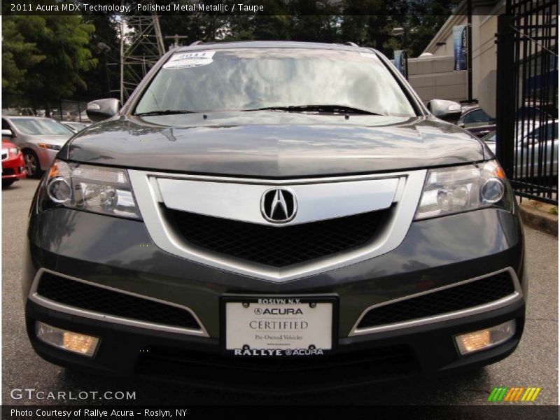 Polished Metal Metallic / Taupe 2011 Acura MDX Technology