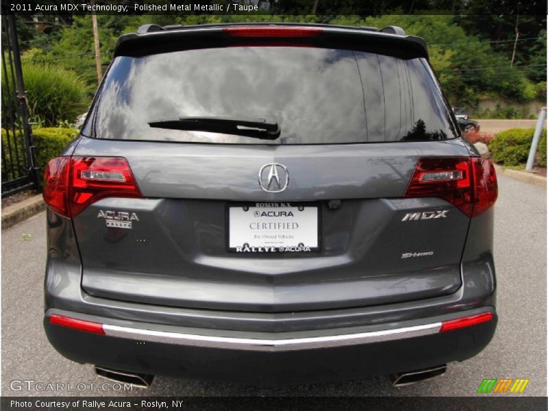 Polished Metal Metallic / Taupe 2011 Acura MDX Technology