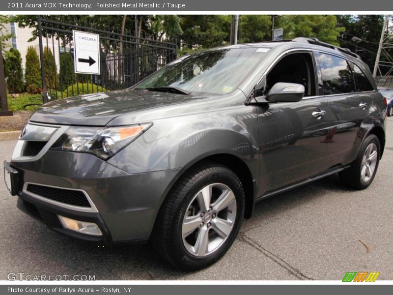 Polished Metal Metallic / Taupe 2011 Acura MDX Technology