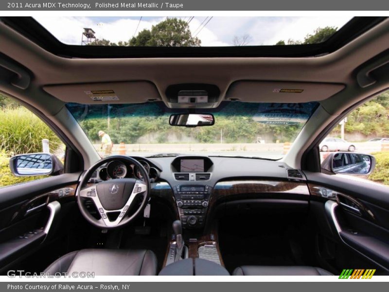 Polished Metal Metallic / Taupe 2011 Acura MDX Technology