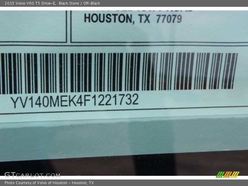 Black Stone / Off-Black 2015 Volvo V60 T5 Drive-E