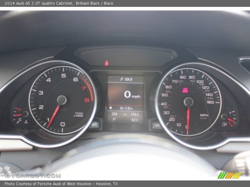 Brilliant Black / Black 2014 Audi A5 2.0T quattro Cabriolet