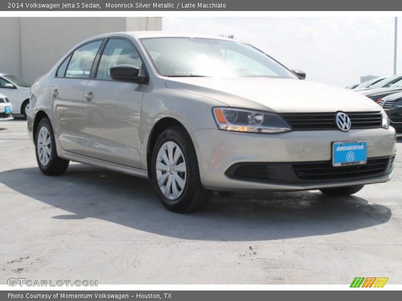 Moonrock Silver Metallic / Latte Macchiato 2014 Volkswagen Jetta S Sedan